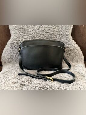 Vintage Coach 9976 Anderson Black Leather Crossbody Shoulder Bag Purse